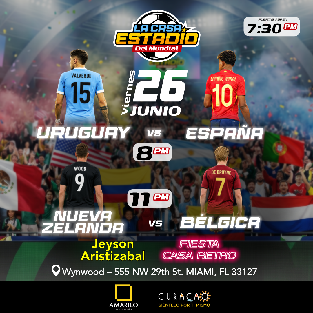 LA CASA ESTADIO DEL MUNDIAL - Uruguay vs España & Bélgica vs Nueva Zelanda