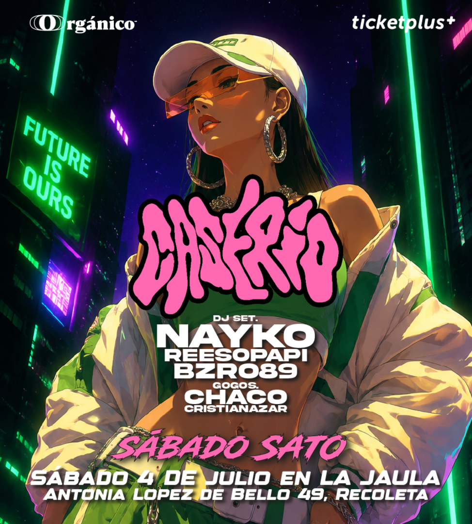 SÁBADO SATO 😈 En Caserio Fiesta Sábado 4 de Julio en La Jaula