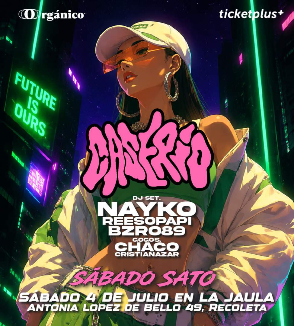 SÁBADO SATO 😈 En Caserio Fiesta Sábado 4 de Julio en La Jaula