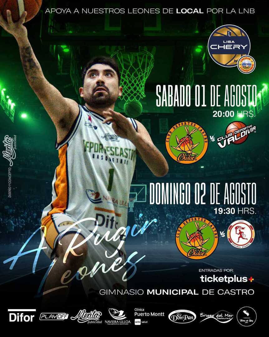  Deportes Castro vs CD ABA Ancud / LNB / Liga CHERY by Cecinas Llanquihue 2026