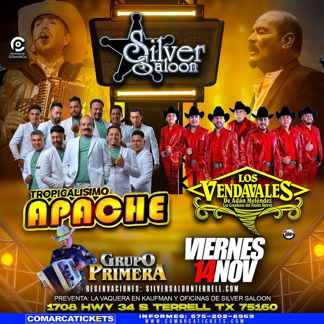 Tropicalisimo Apache-Los Vendavales de Adan Melendes-Grupo Primera-Silver Salon 