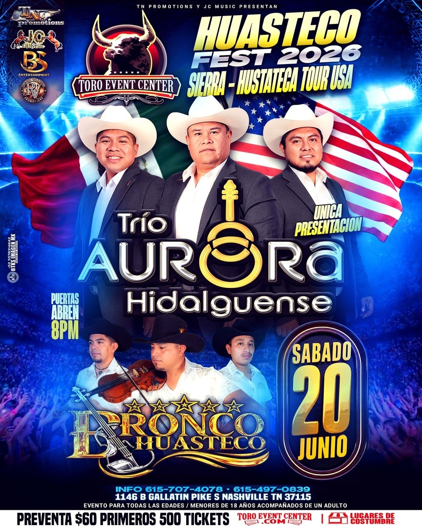 Huasteco Fest con Trio Aurora Hidalguense, Bronco Huasteco & Trío Quinta edición.