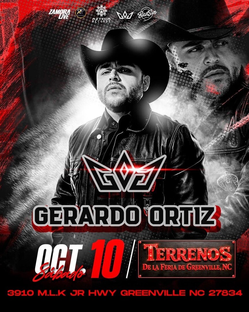 Gerardo Ortiz-Terrenos de la Feria Greenville NC