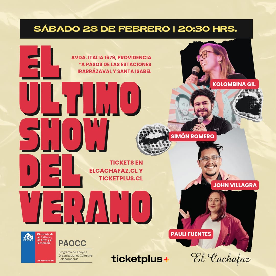 Show de Stand up-El Ultimo show del Verano- Sábado 28 Febrero 20:30hrs
