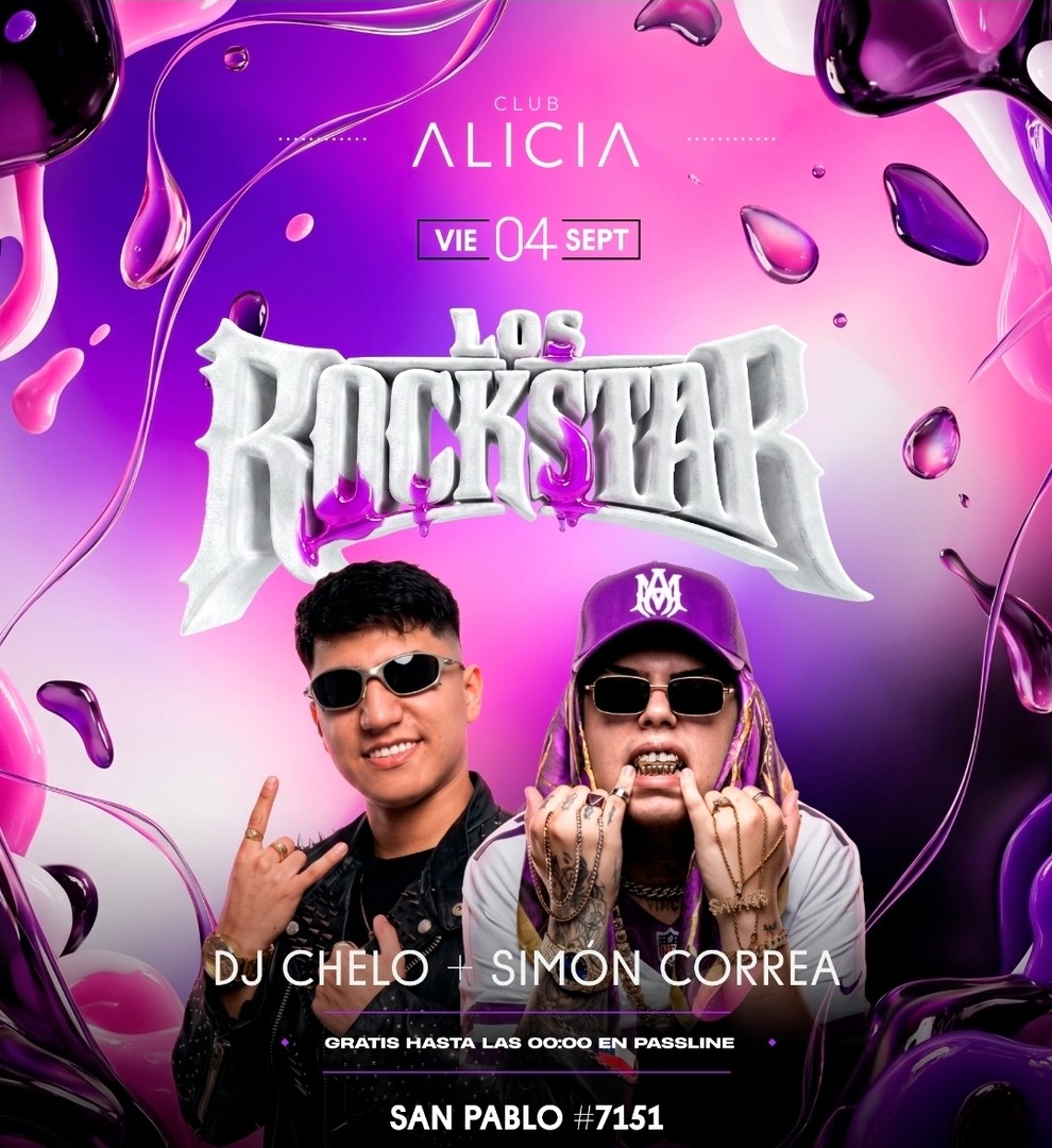 DJ CHELO FT SIMON CORREA - CLUB ALICIA - VIERNES 4 DE SEPTIEMBRE- 23:00