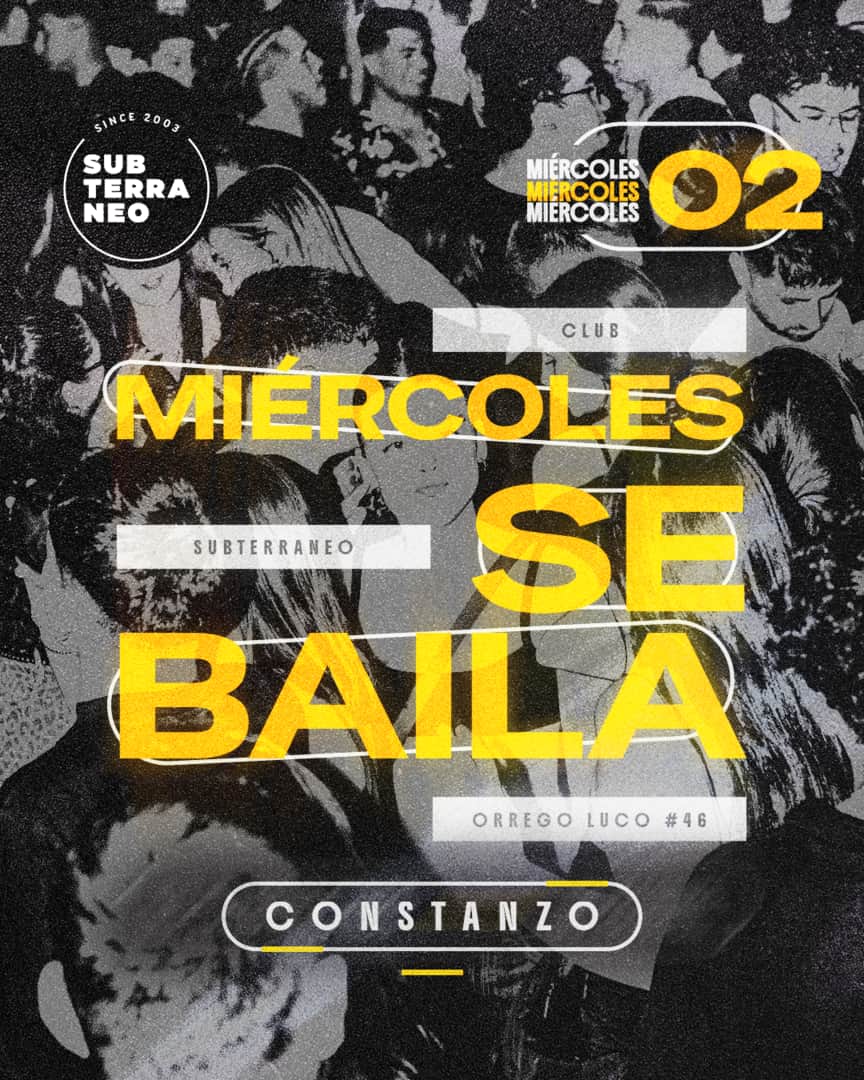 MIÉRCOLES SE BAILA 🎵 MIÉRCOLES 02 SEPTIEMBRE ★ Club Subterráneo (+21)