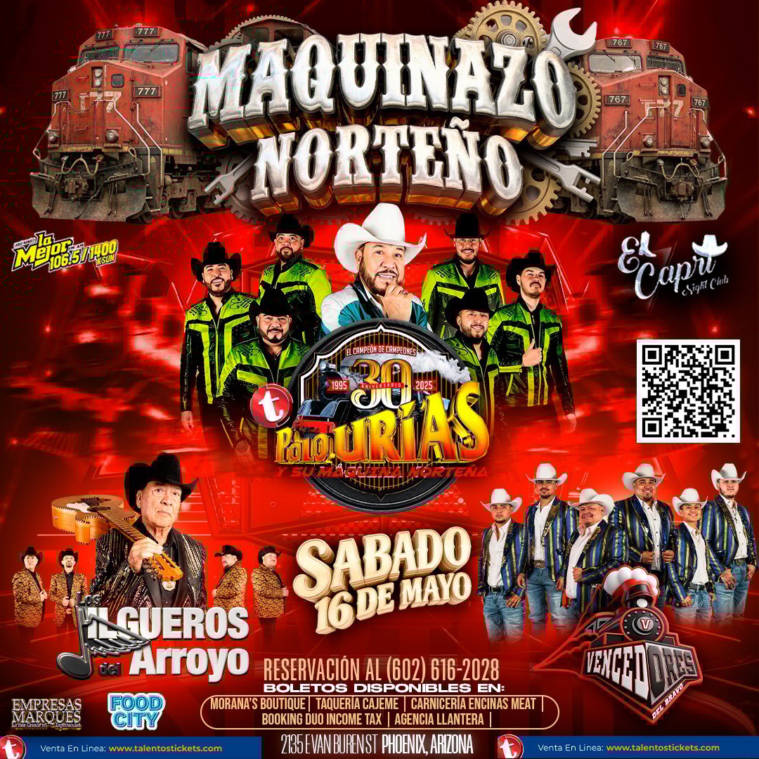 Polo Urias y Su Maquina Norteña en El Capri Night Club de Phoenix, Arizona