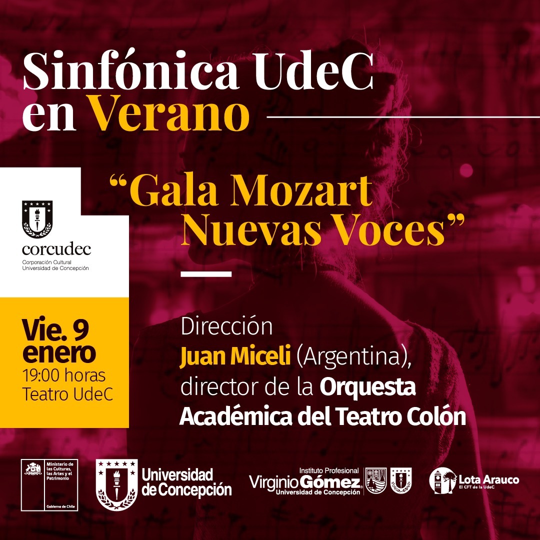 Sinfónica UdeC en Verano - “Gala Mozart – Nuevas Voces”