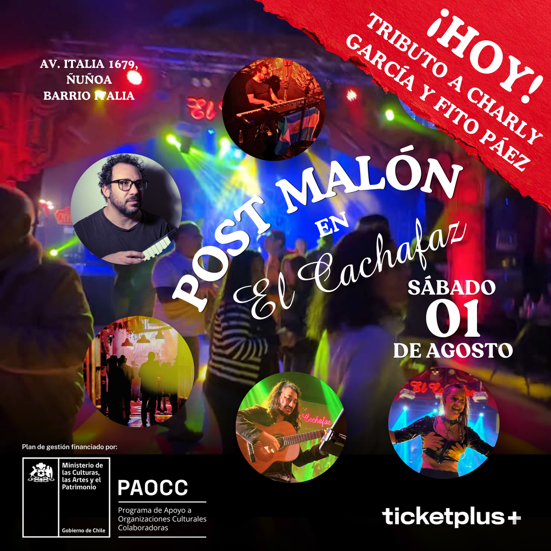 Ciclo de Teatro-Post Malon -Club Social Cachafaz-Sábado 1 Agosto 22:00 hrs