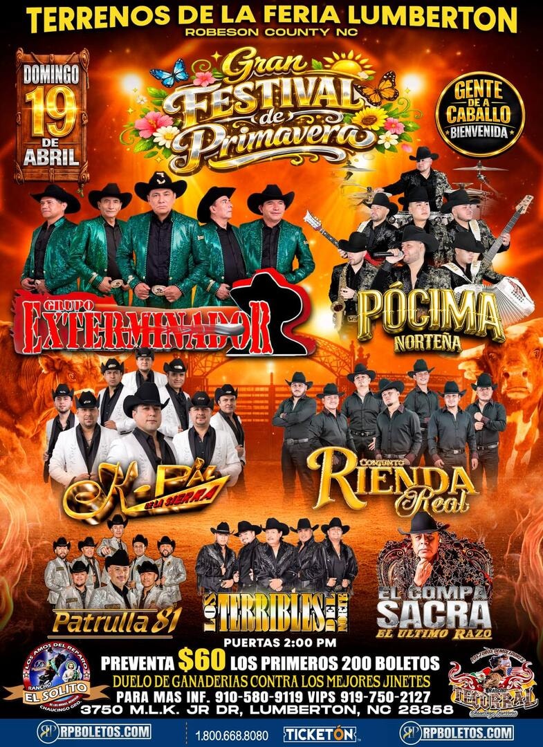 Gran Festival de Primavera-Terrenos de la Feria Lumberton-Lumberton NC