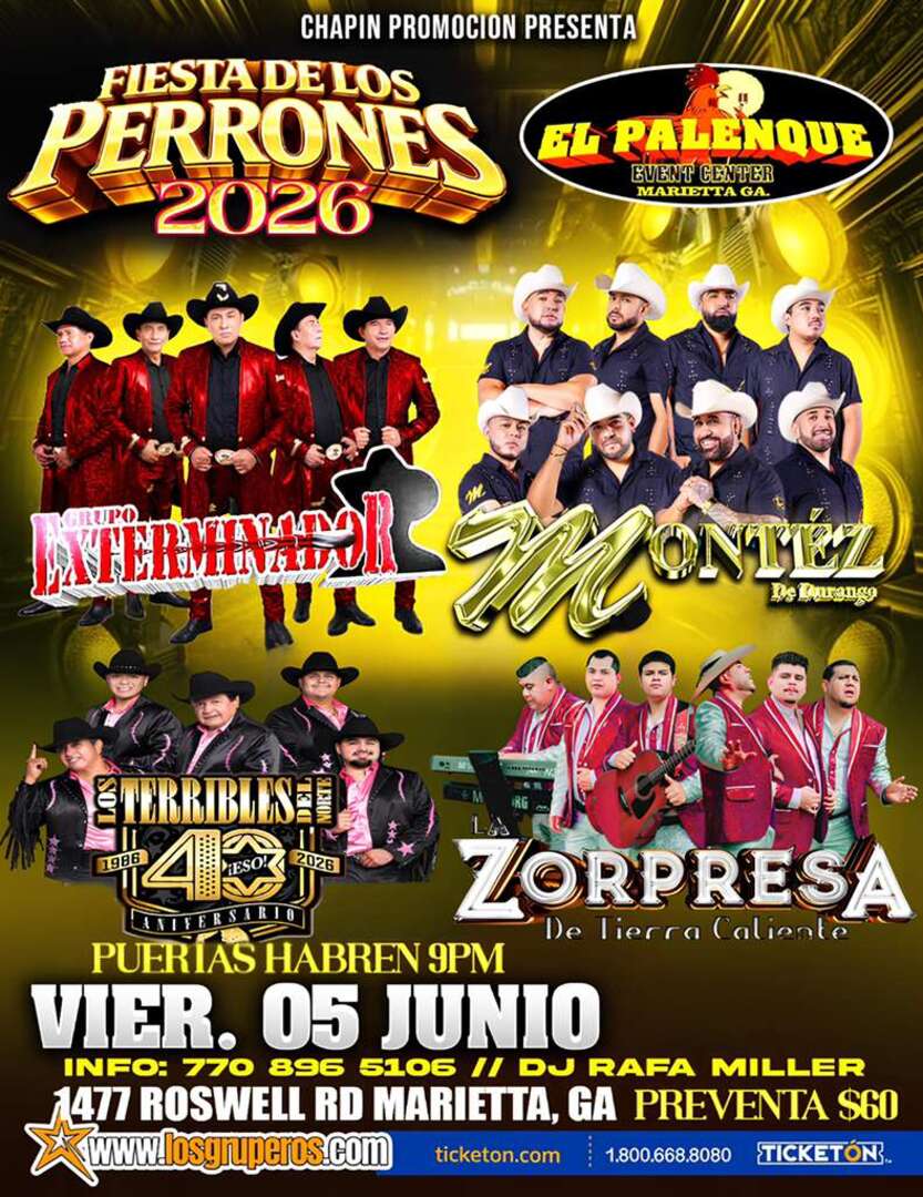 Fiesta de los Perrones-Grupo Exterminador-Montez de Durango-Los Terribles del Norte-Zorpresa de Tierra Caliente-El Palenque