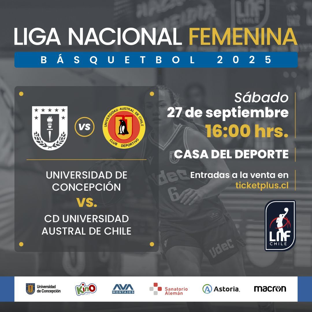 CD UdeC vs CD Universidad Austral de Chile / Liga Nacional Femenina Clausura