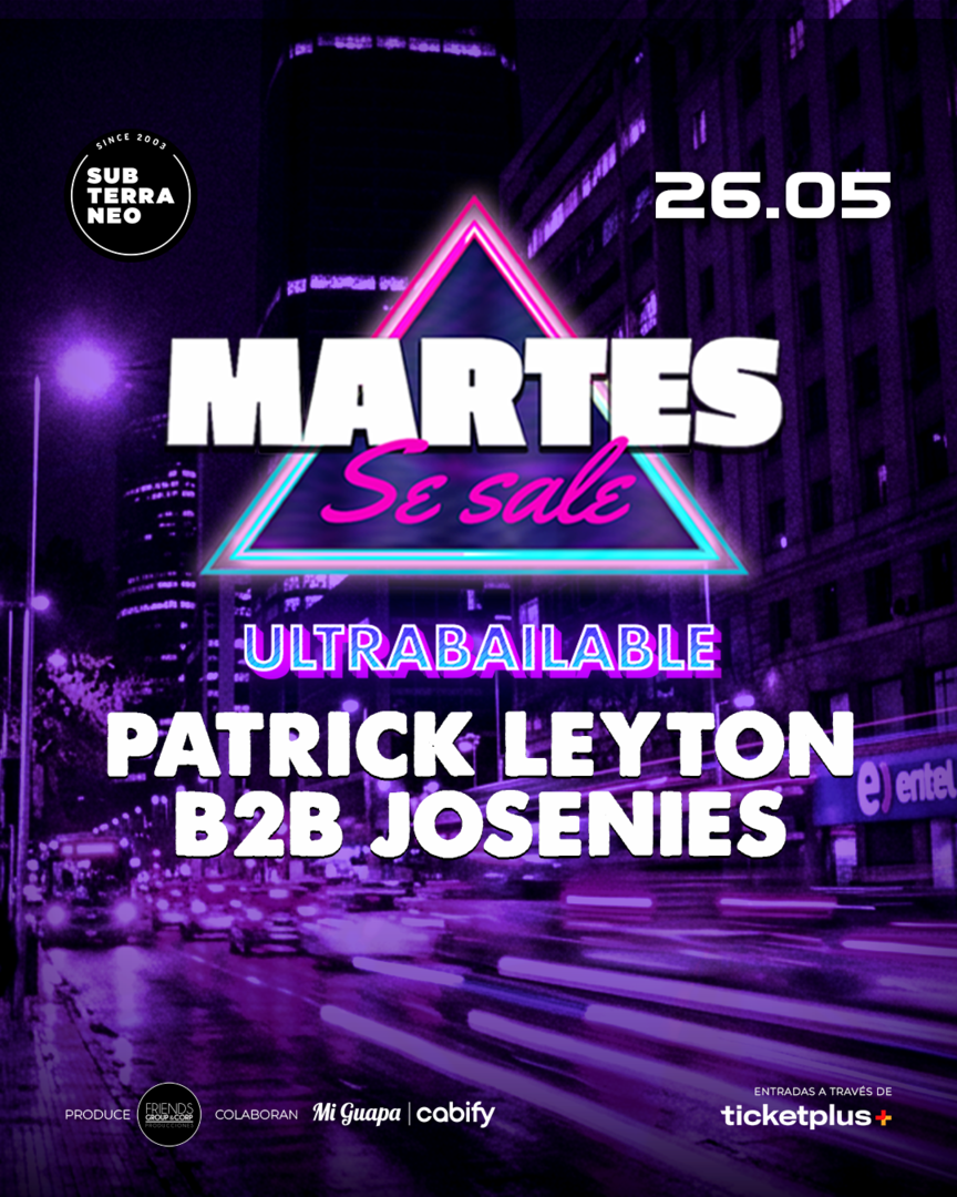 MARTES SE SALE! ★ MARTES 26 MAYO ★ Club Subterráneo (+21)