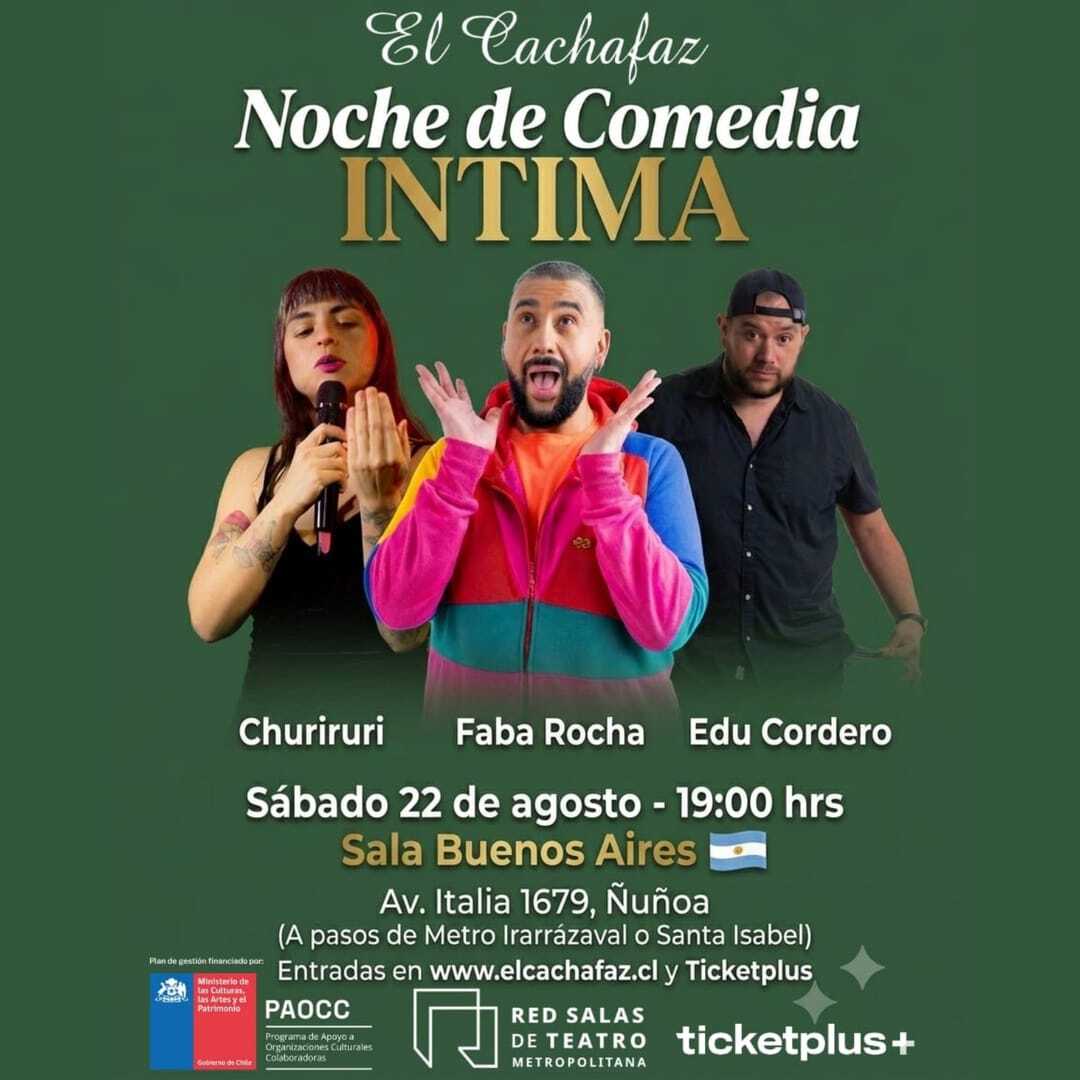 Show de Stand Up-Noche de comedia Intima-Sábado 22 de Agosto a las 19 hrs