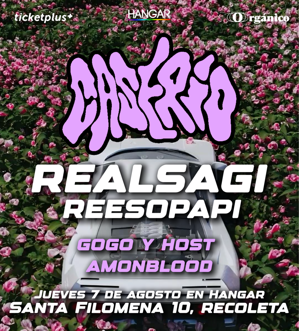 JUEBEOO! EN CASERÍO JUEVES 7 DE AGOSTO EN HANGAR
