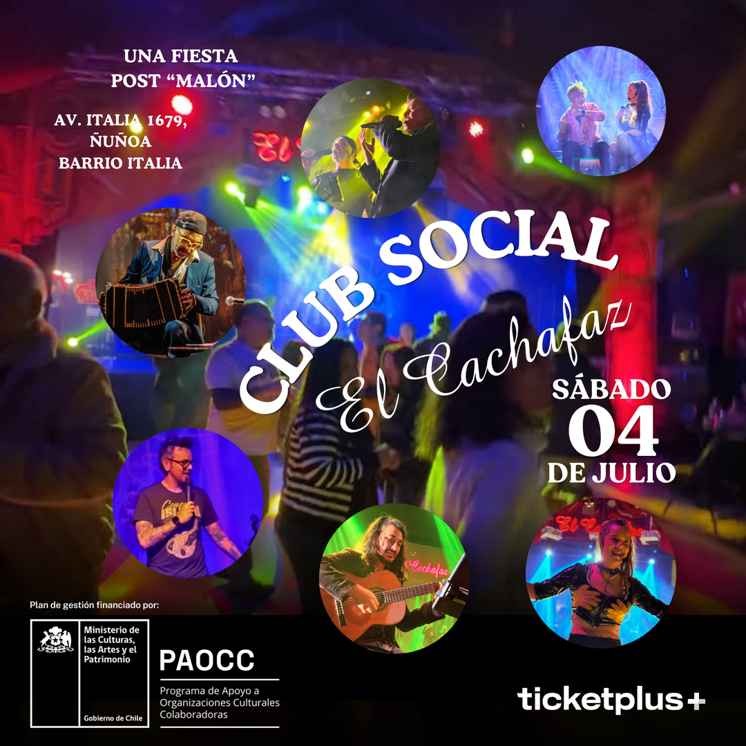 Ciclo de Teatro-Club Social Cachafaz-Sábado 4 Julio 22:00 hrs
