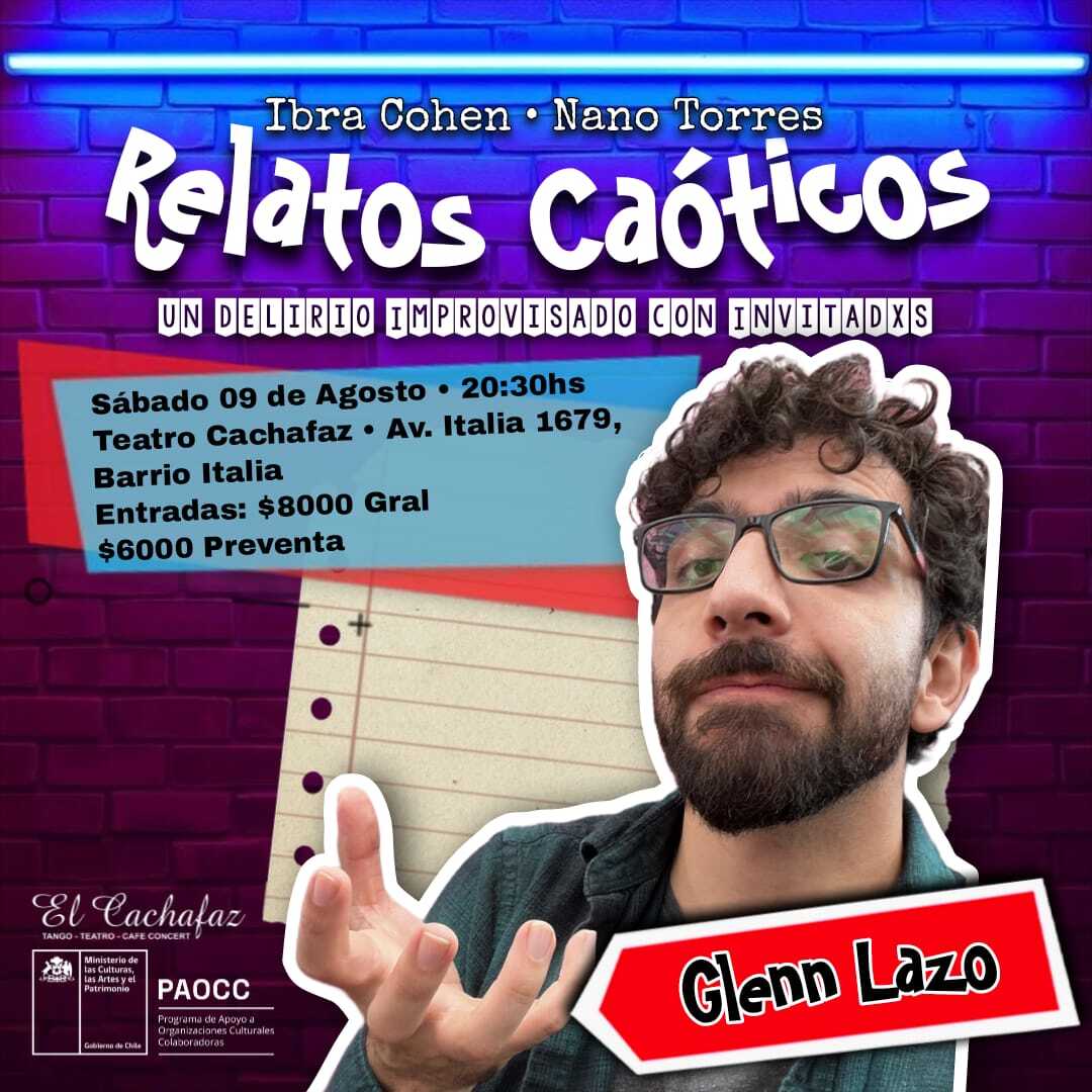 Relatos Caoticos - sábado 9 de Agosto 20:30 hrs