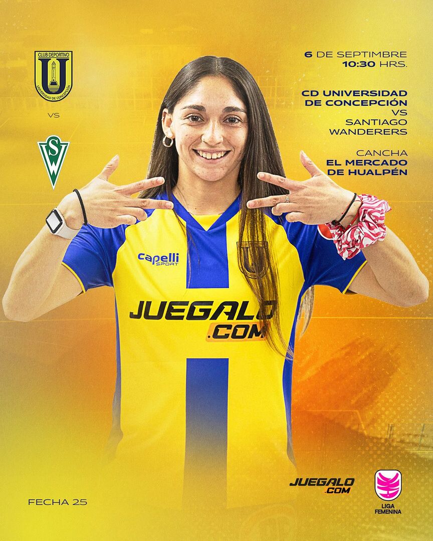 Entradas Streaming Universidad de Concepción Femenino vs Santiago Wanderers Femenino