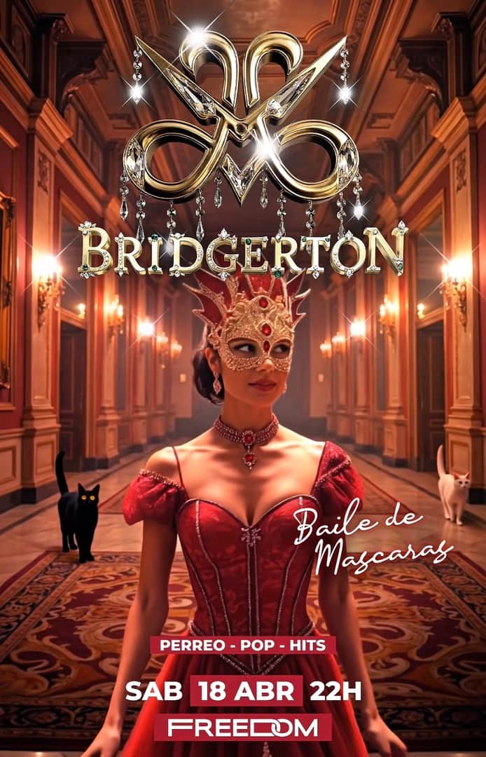 FIESTA MACARENA - MASCARAS - BRIDGERTON - SPOT FREEDOM - 18 DE ABRIIL - 22:00