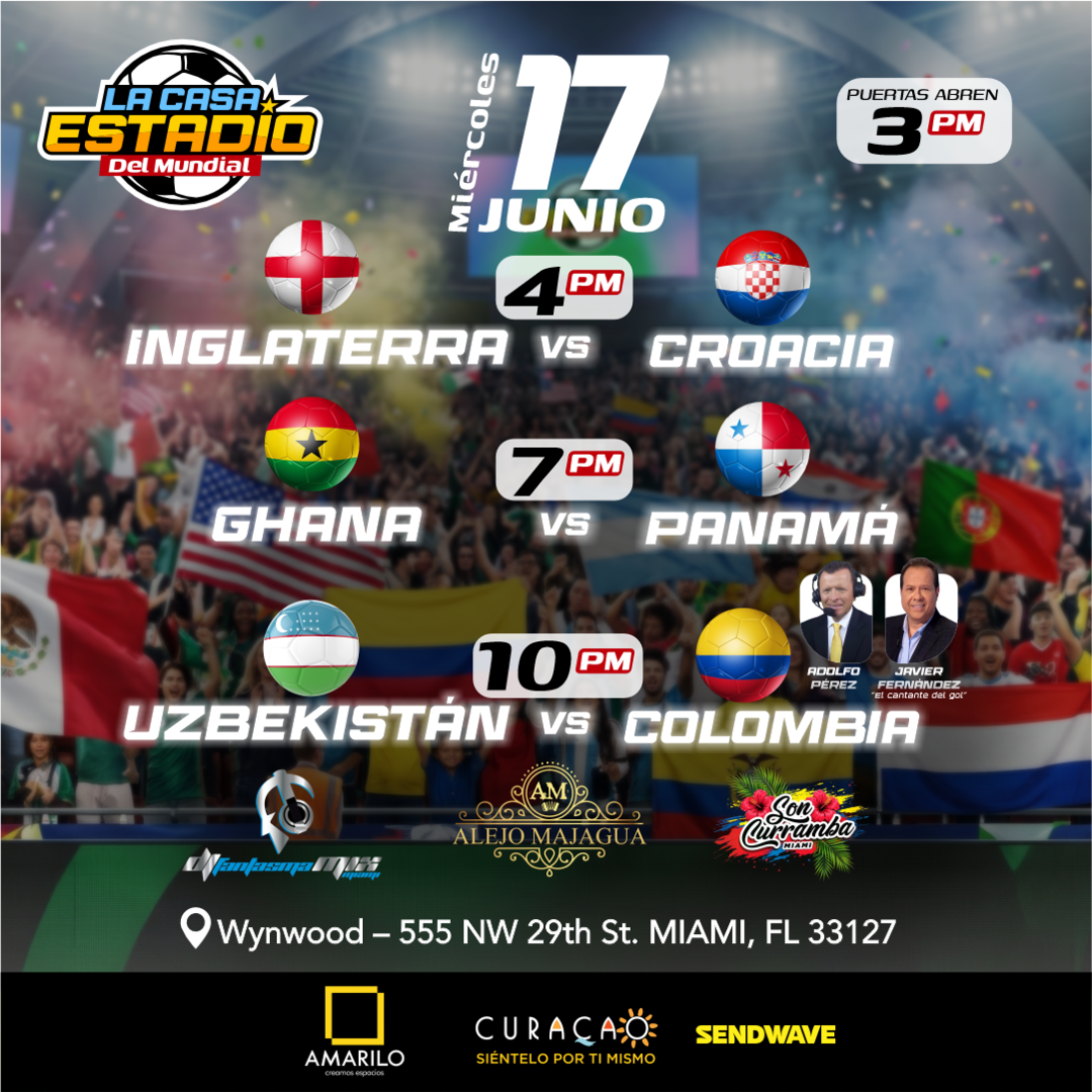 LA CASA ESTADIO DEL MUNDIAL - Inglaterra vs Croacia & Ghana vs Panamá & Uzbekistán vs Colombia