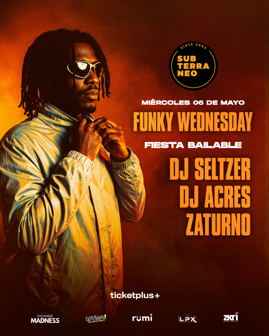 FUNKY WEDNESDAY 🎵 MIÉRCOLES 06 MAYO ★ Club Subterráneo (+21)