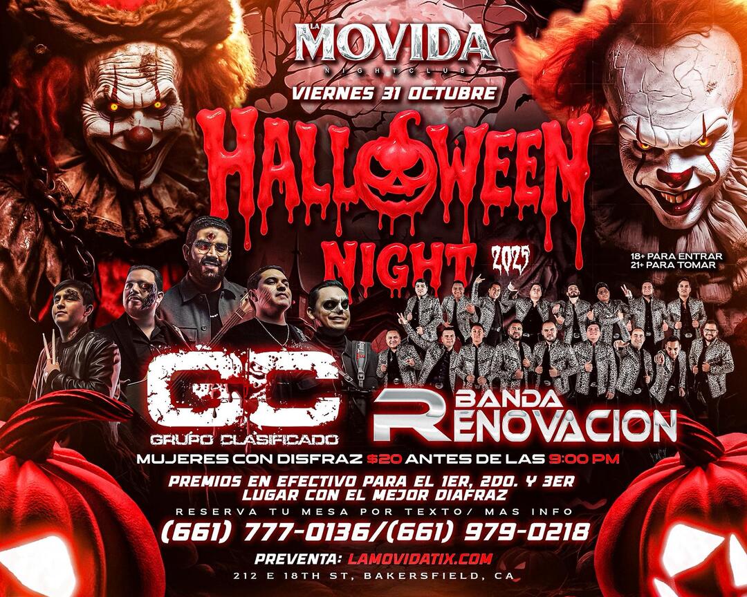 Grupo Clasificado-Banda Renovacion-Halloween Party