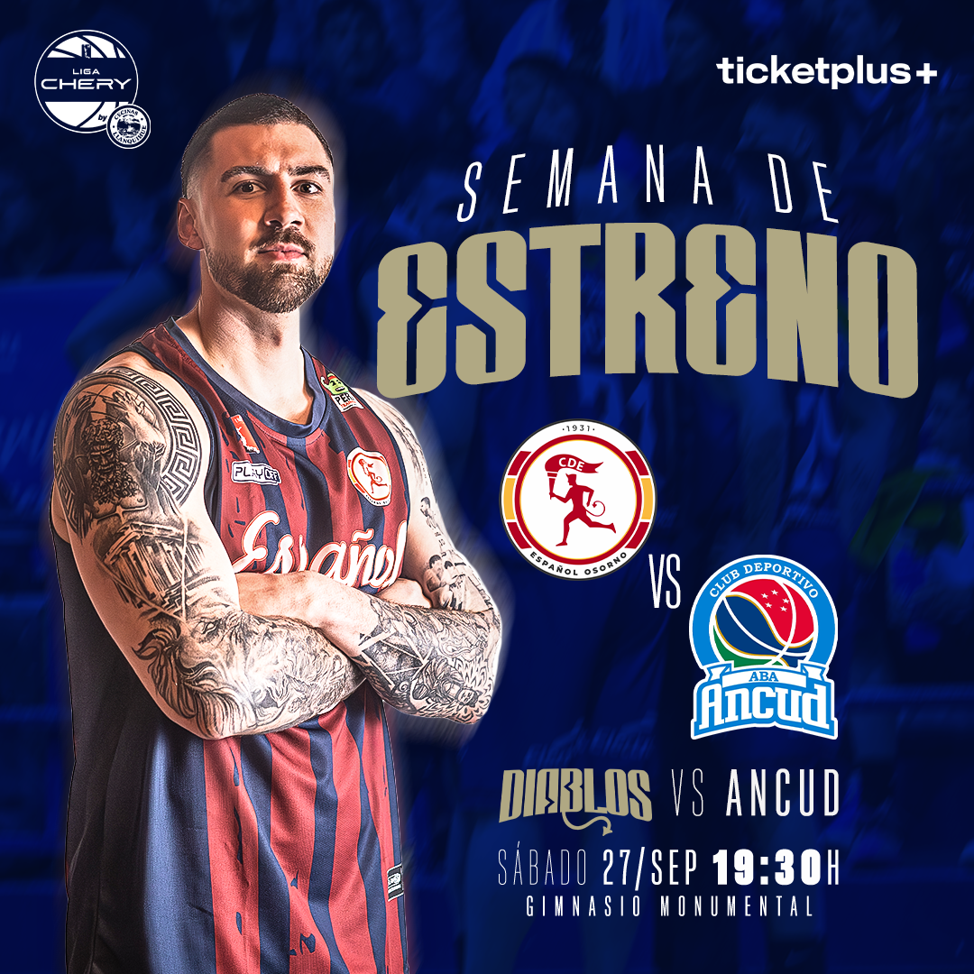 Español de Osorno vs ABA Ancud | Liga CHERY by Cecinas Llanquihue Transición | Semana 1