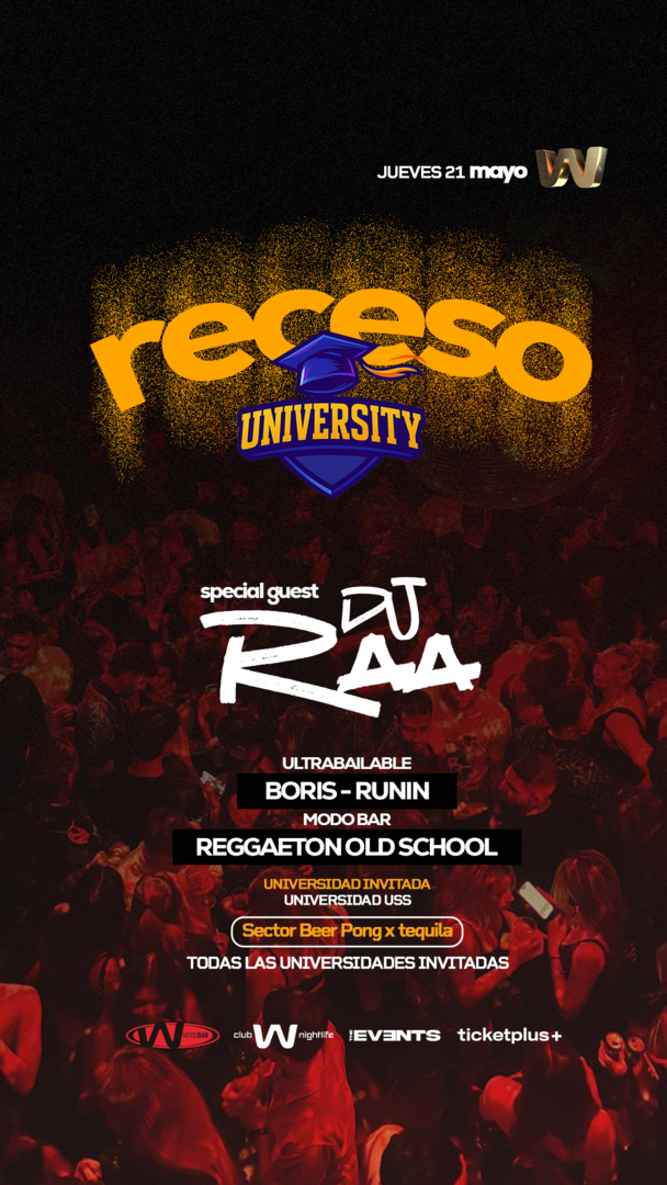 Jueves University🎓 / 21 MAYO / CLUB W✨🎊