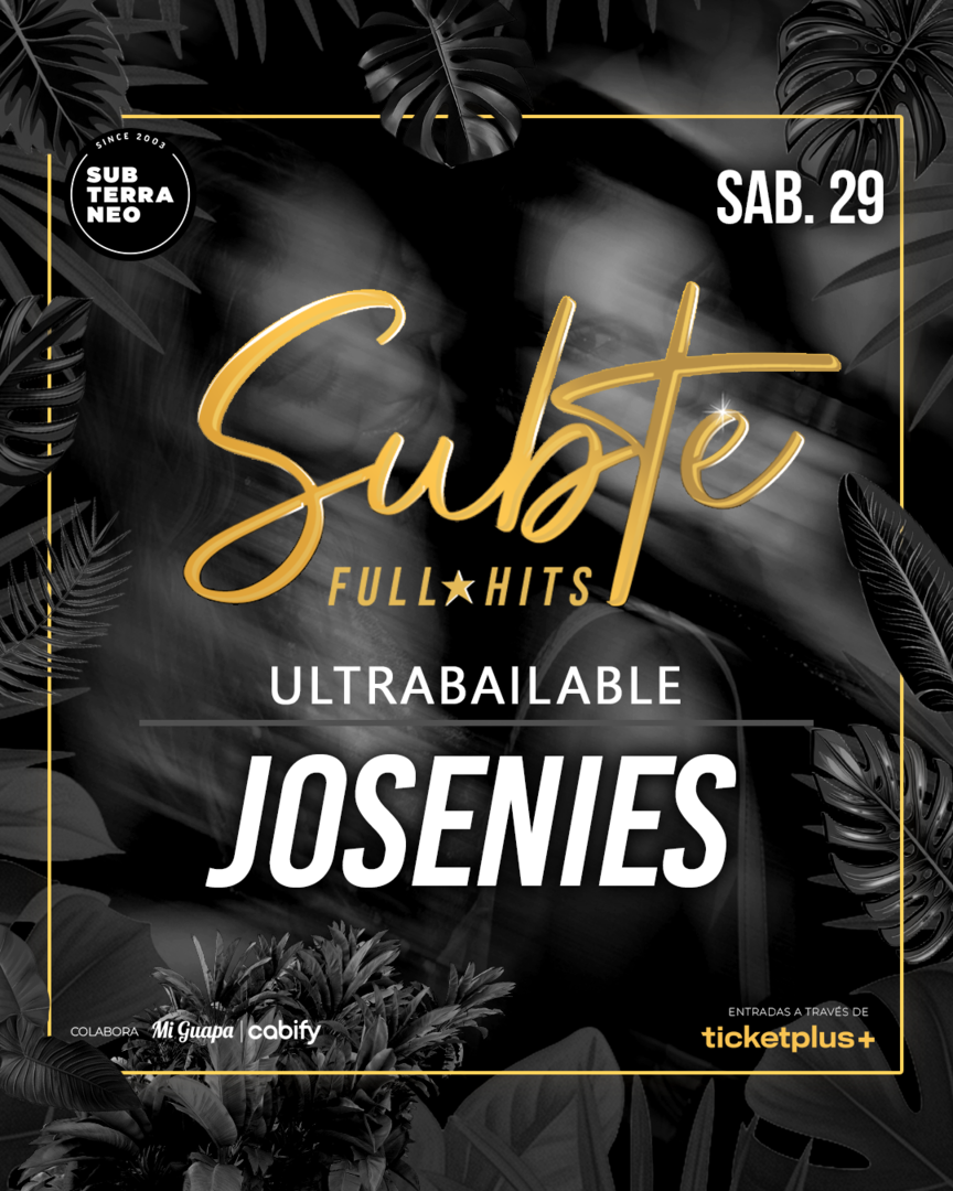 SUBTE FULL HITS Ultrabailables 🎵 SÁBADO 29 AGOSTO ★ Club Subterráneo (+23)