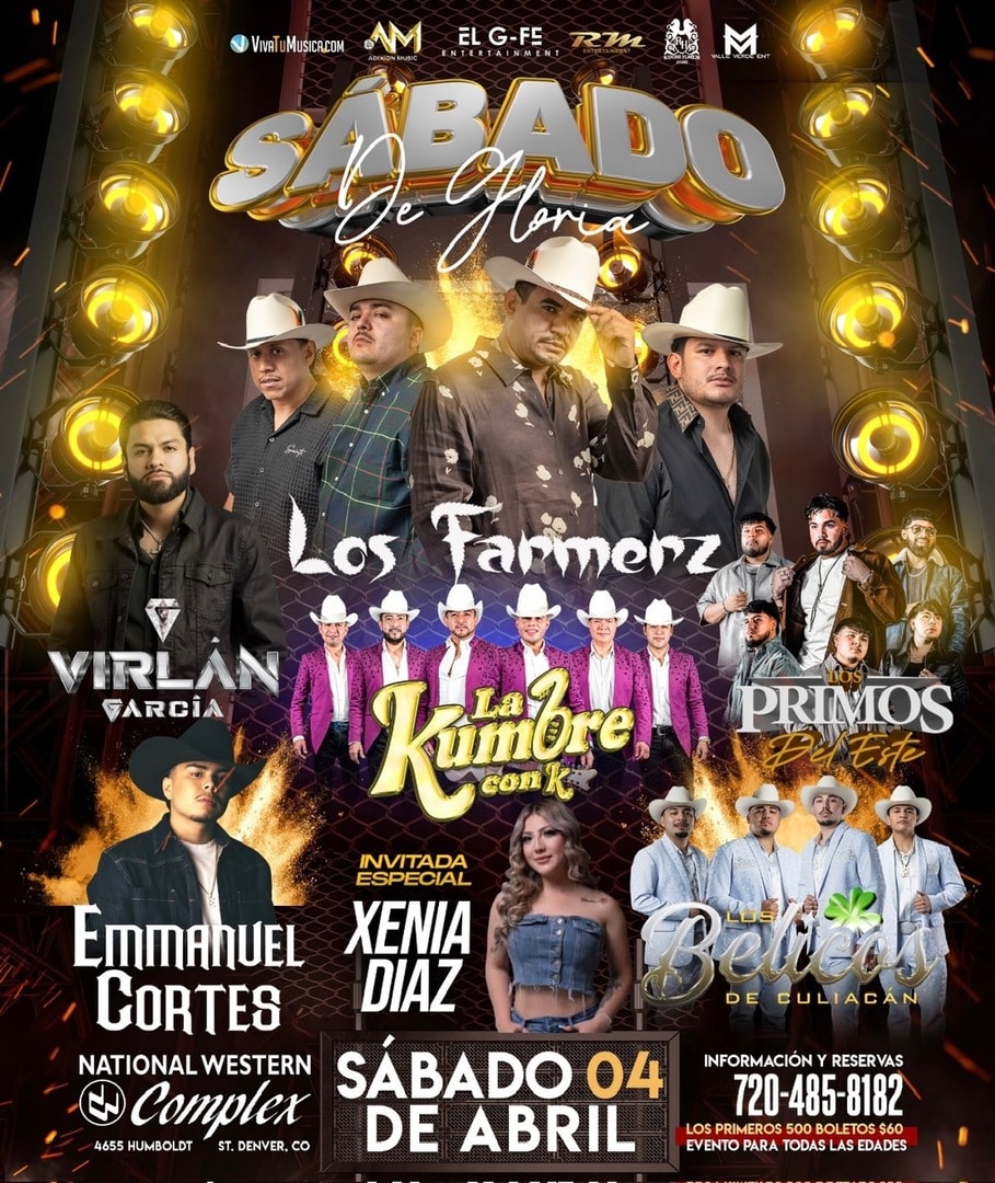 Los Farmerz-Virlan Garcia-Los Primos del Norte-La Kumbre con K-Los Belicos de Culican-Emmanuel Cortes-Xenia Diaz-Complex