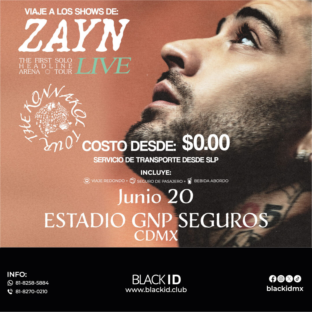 Viaje al show de Zayn en CDMX