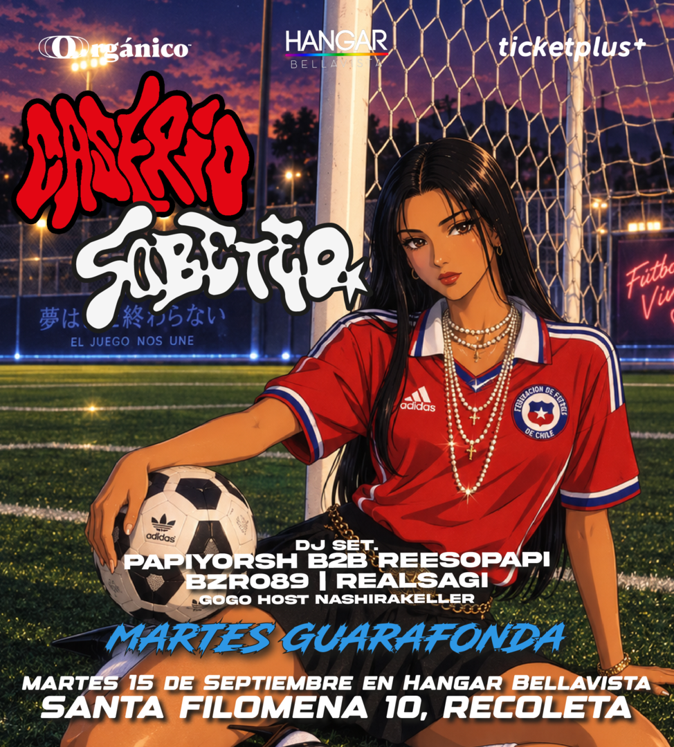 Martes Guarafonda 🇨🇱 en Caserío Fiesta x SOBETEO éste Martes 15 de Septiembre Hangar Bellavista