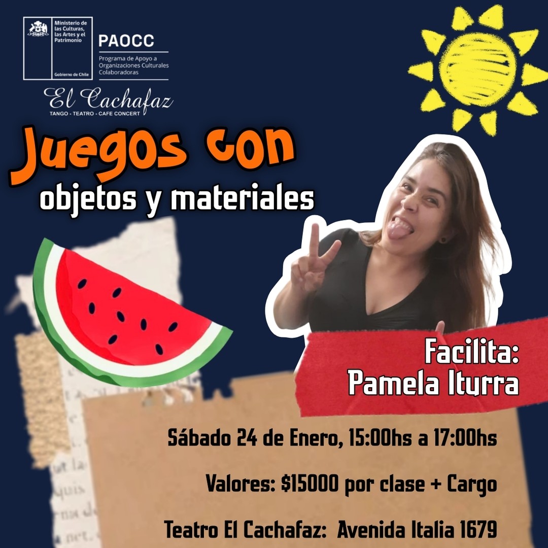 Seminario de Improvisacion Verano- Pedagogía para la Impro:JUEGOS CON OBJETOS Y MATERIALES- Sabado 24 de Enero 15hrs