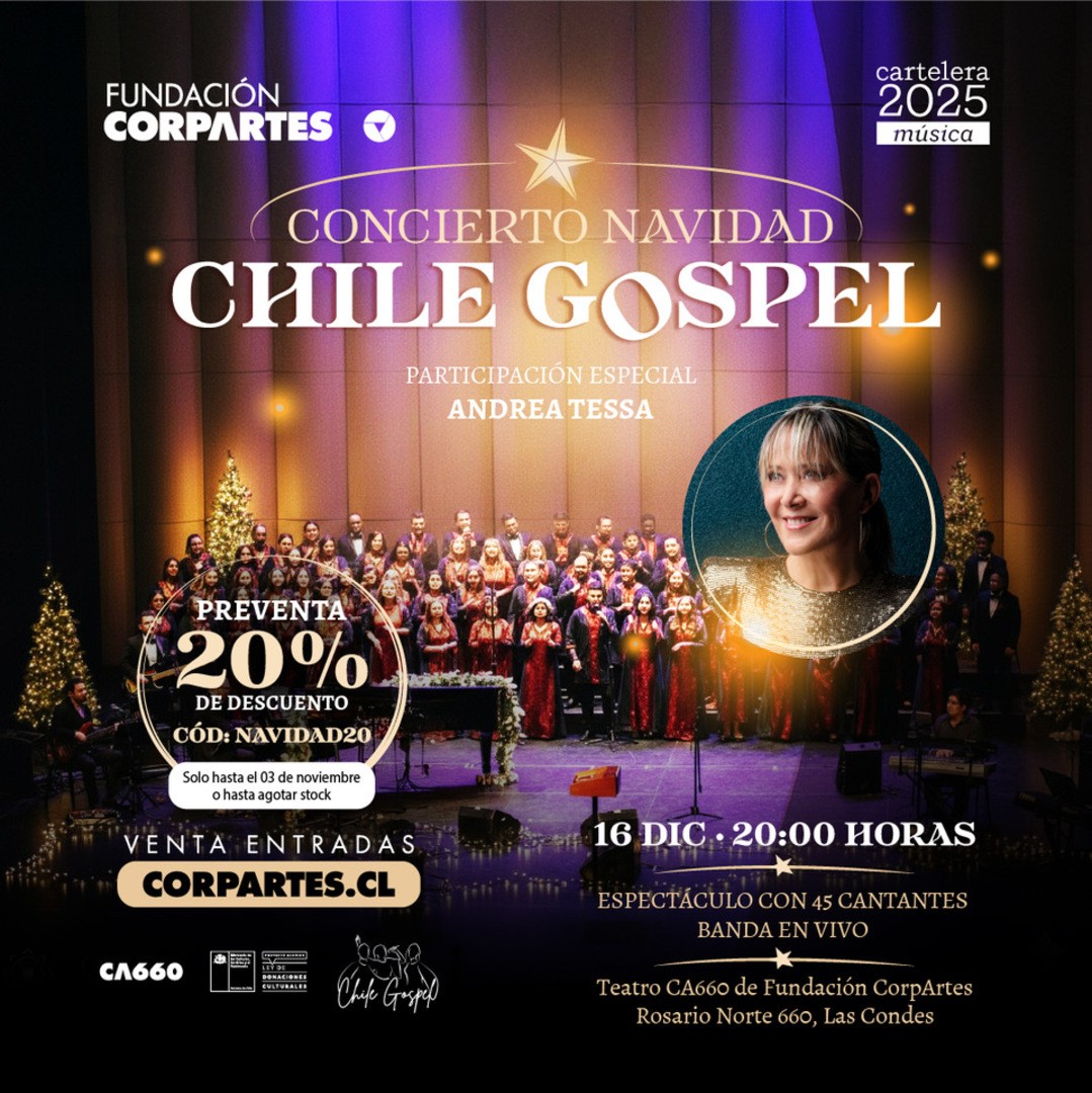Concierto Navidad Chile Gospel | Teatro CA660 Santiago 