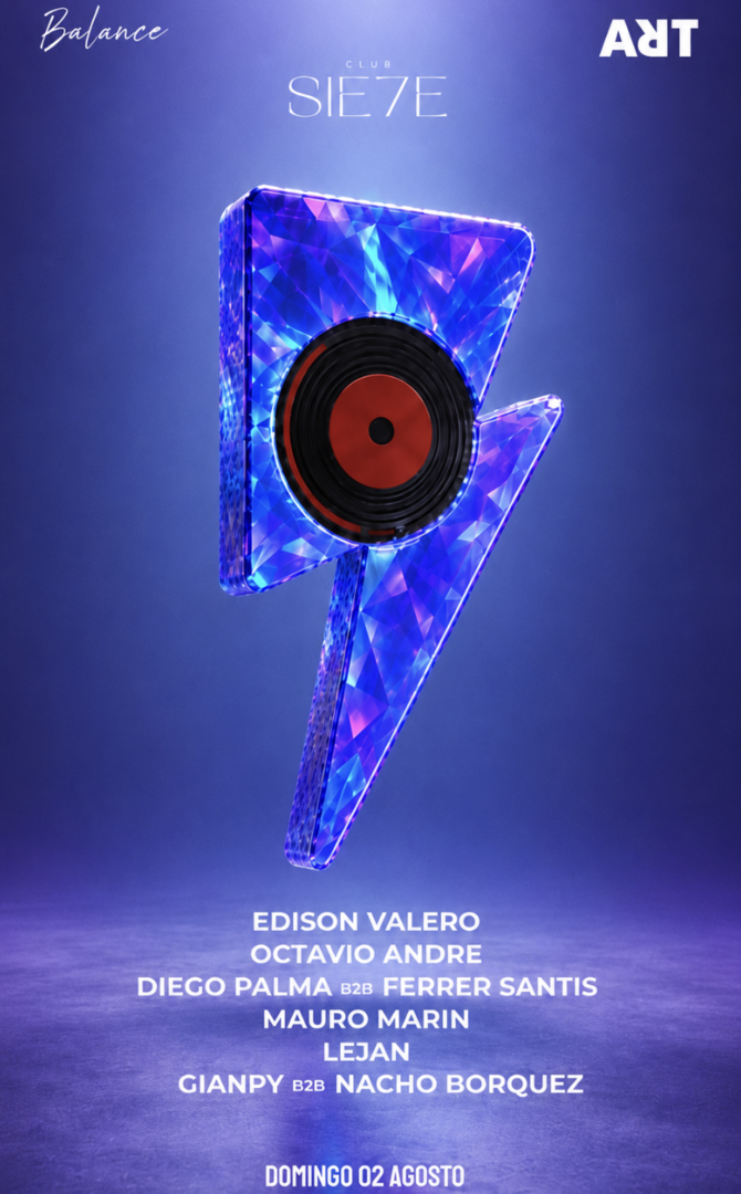 BALANCE ★ DOMINGO 02 AGOSTO ★ Club Siete - Piso 4 Hotel W