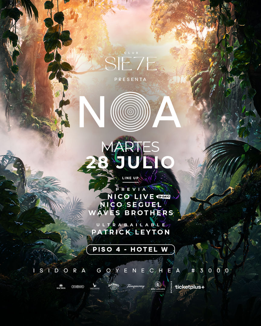 NOA ★ MARTES 28 JULIO ★ Club Siete