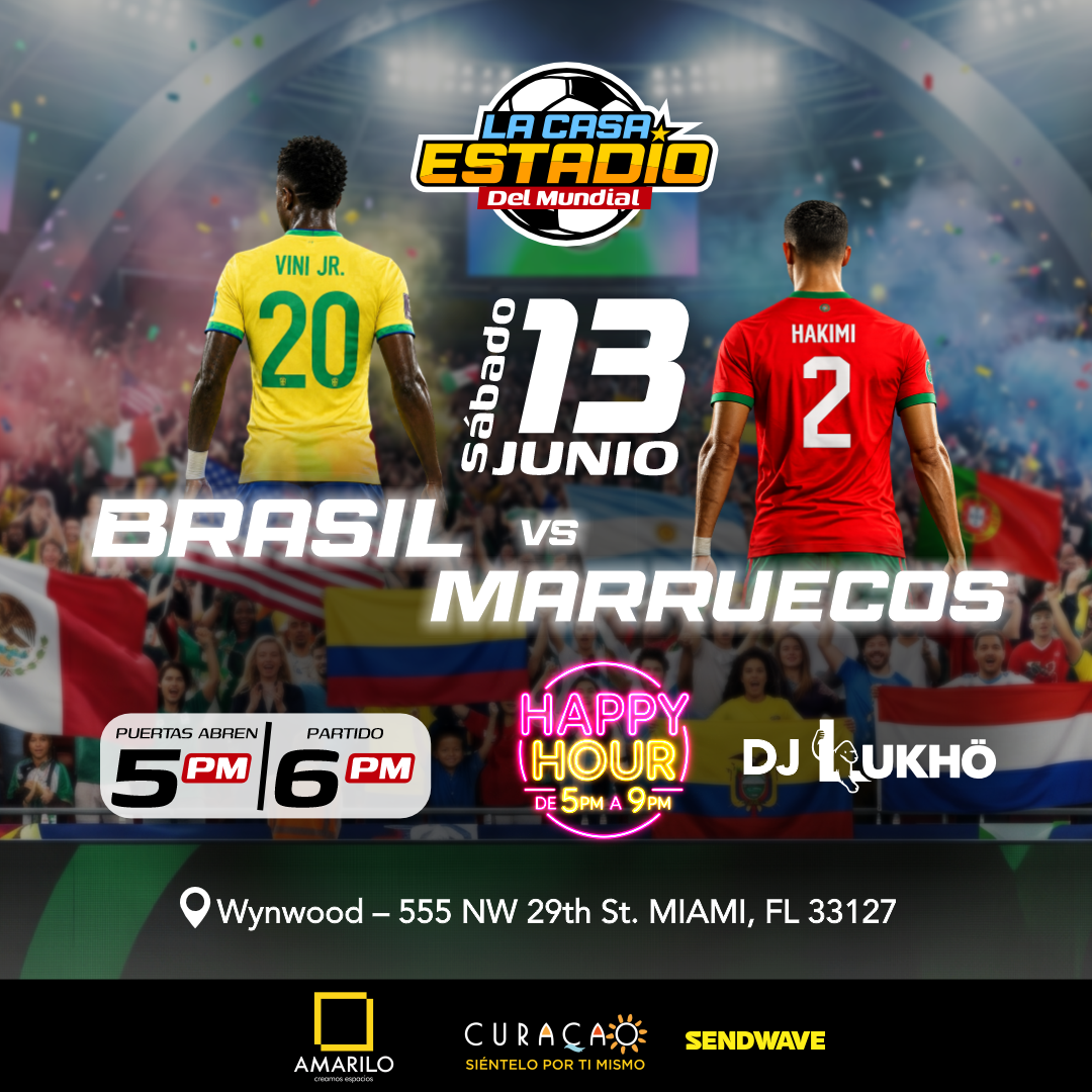 LA CASA ESTADIO DEL MUNDIAL - HAPPY HOUR Brasil vs Marruecos 