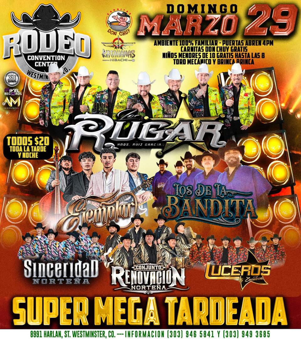 Los Rougar Hnos Ruiz Garcia-Ejemplar-Los De La Bandita-Sinceridad Norteña-Conjunto Renovacion Norteña-Luceros de Zacatecas-Rodeo Convention