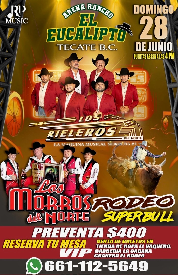 Los Rieleros del Norte-Los Morros del Norte-Rodeo SuperBull-El Eucalipto