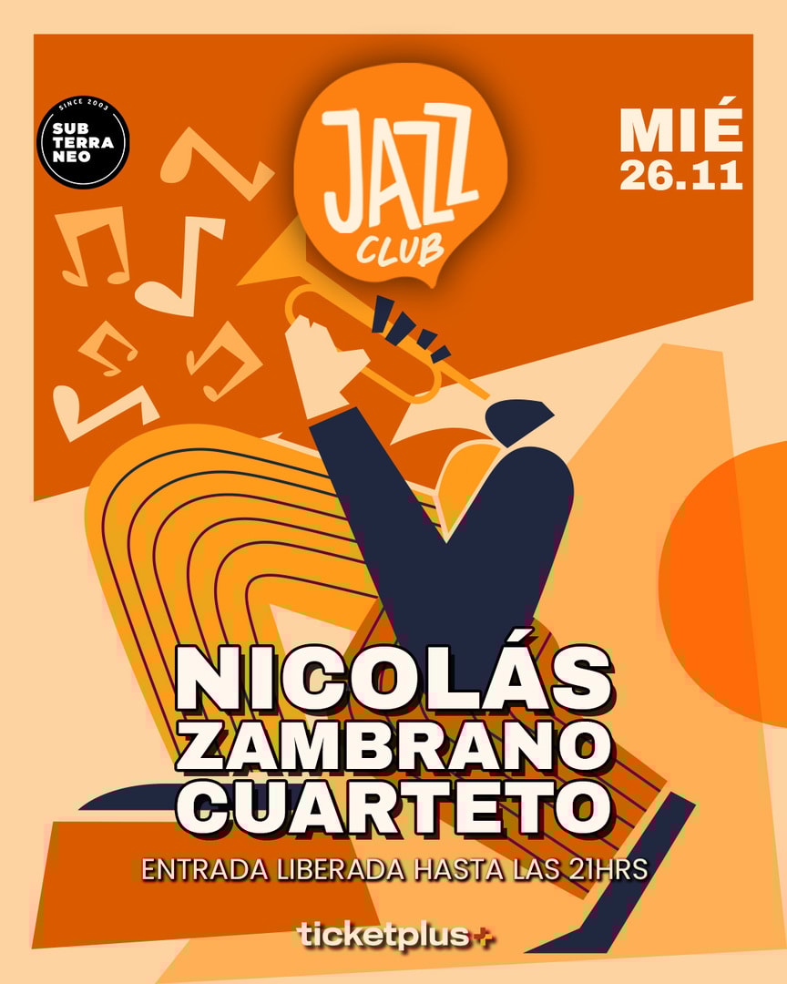 JAZZ CLUB 🎵 MIÉRCOLES 26 NOVIEMBRE ★ Club Subterráneo 