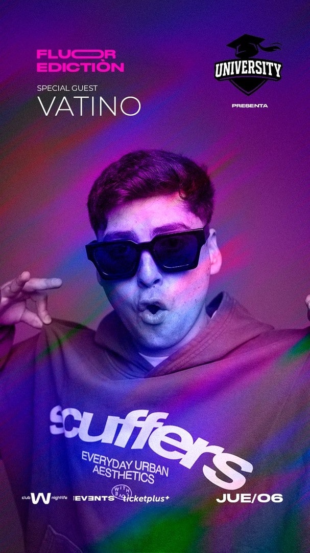 Jueves University x TheEvents / Flúor Edition Jueves 06 NOV DJ VATINO