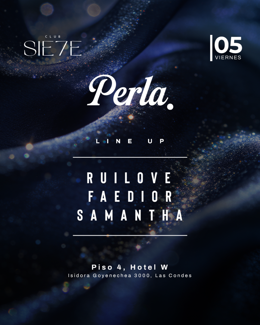 PERLA ★ VIERNES 05 MAYO ★ Club Siete 