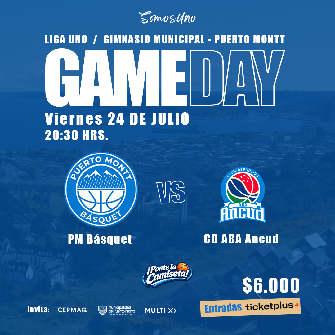 PUERTO MONTT BASQUET VS CD ABA ANCUD LIGA CHERY BY CECINAS LLANQUIHUE