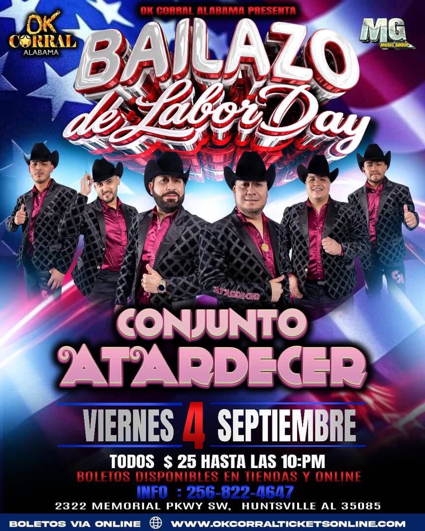 Conjunto Atardecer-Bailazo de Labor Day 