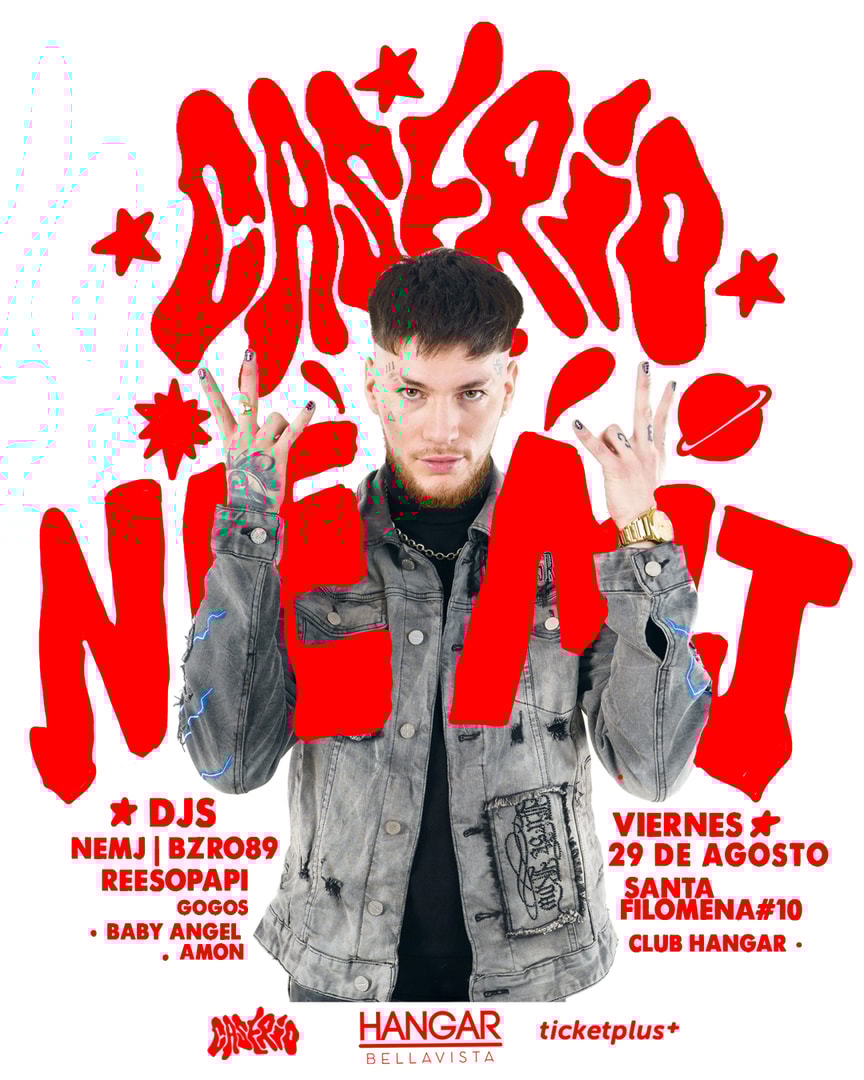 DJ Nemj en Caserío fiesta Viernes 29 de Agosto en Hangar Bellavista