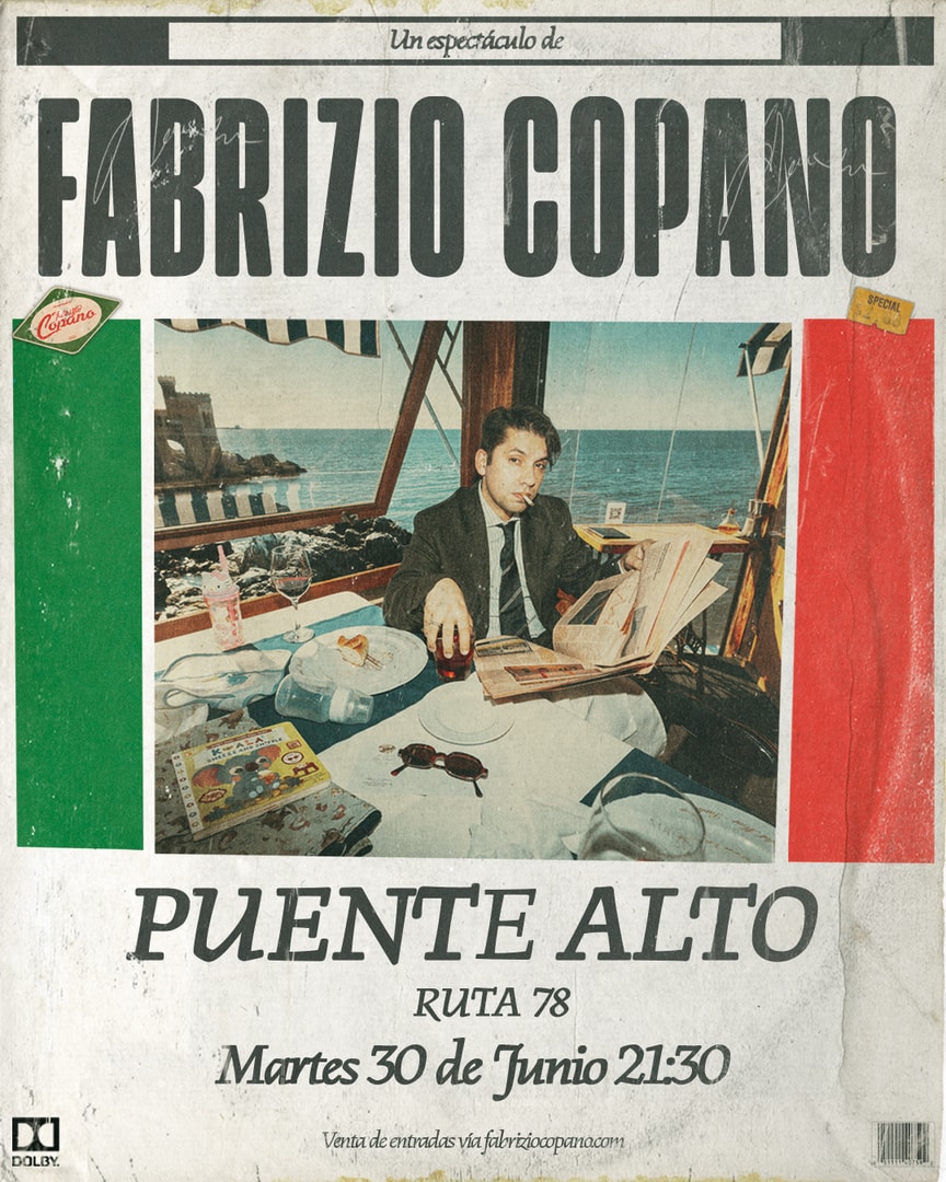 FABRIZIO COPANO / PTE ALTO / RUTA 78 / 30 DE JUNIO / 21:30 HRS 