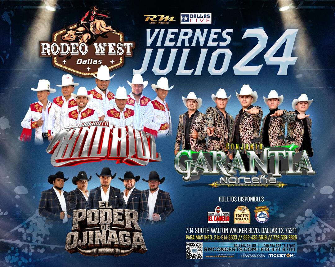 Conjunto Andaluz-Garantia Norteña-El Poder De Ojinaga-Rodeo West
