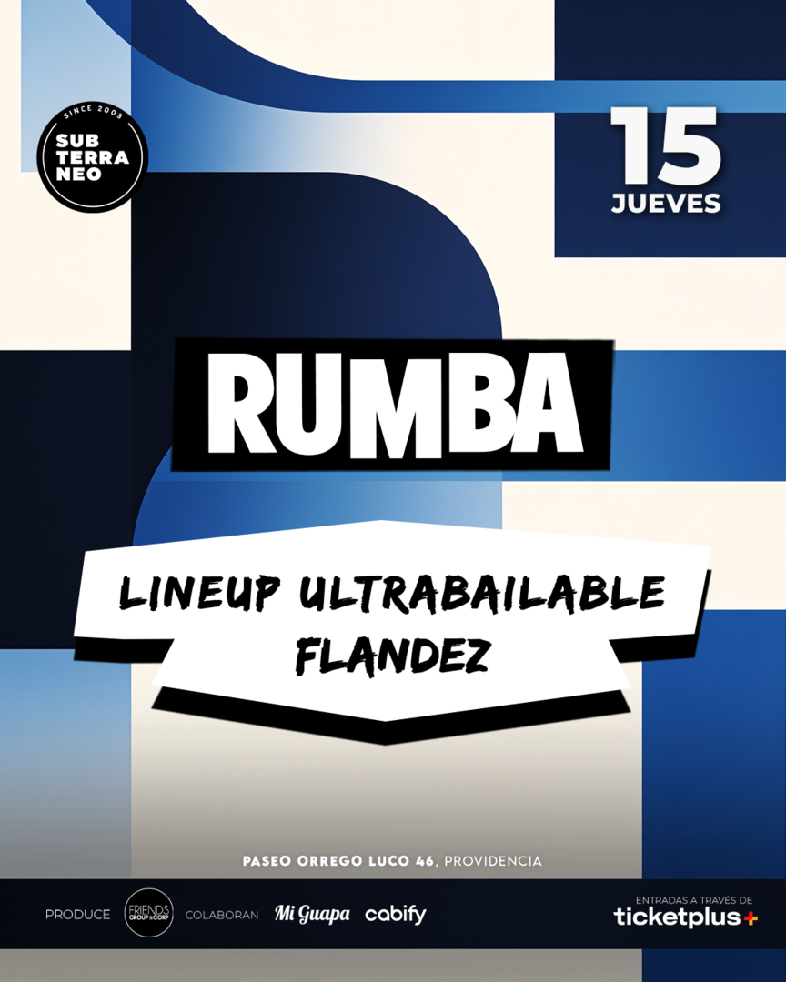 RUMBA Full Ultrabailable ★ JUEVES 15 OCTUBRE ★ Club Subterráneo (+21M & +23H)