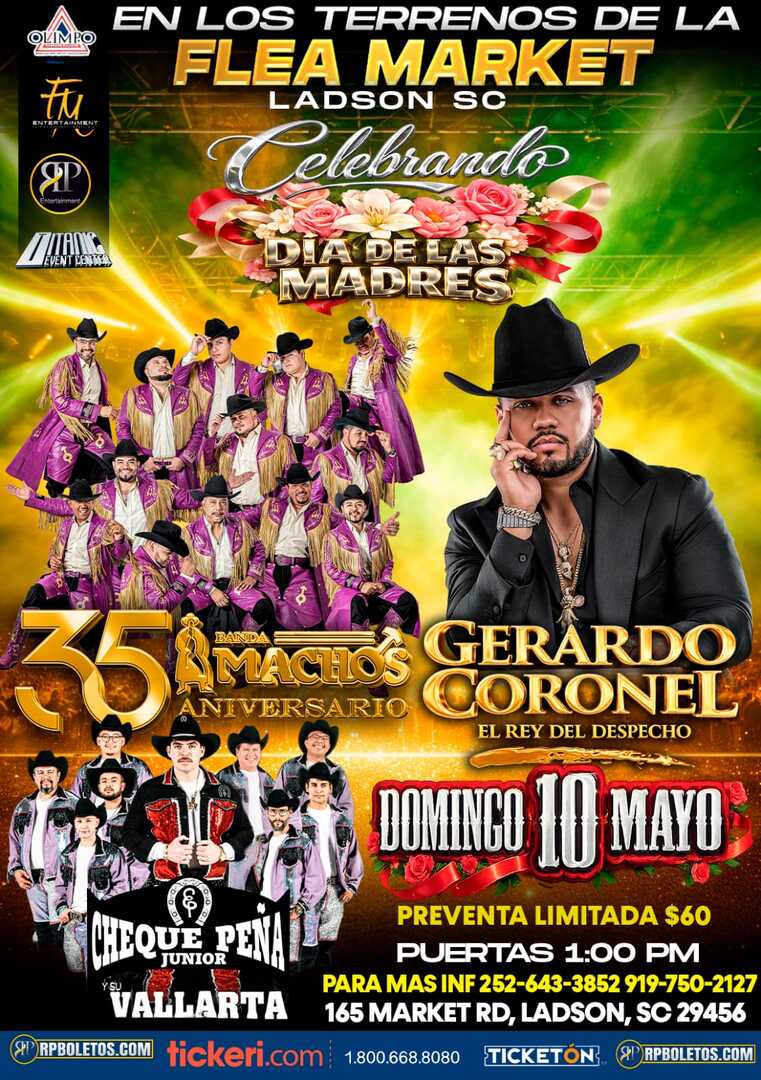 Banda Machos-Gerardo Coronel "El Jerry"-Cheque Peña Junior-Terrenos De La Flea Market-Ladson SC