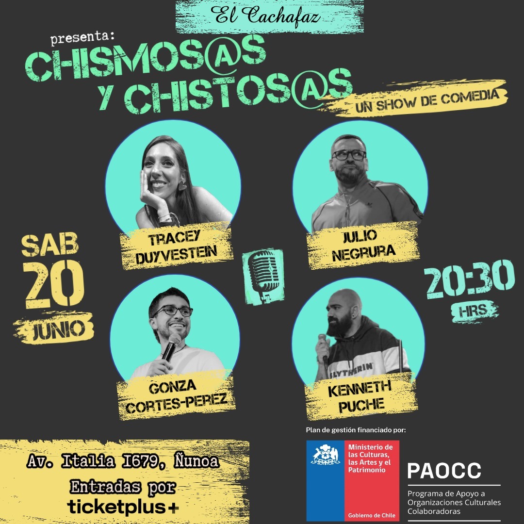Show de Stand up-Chimos@s y chistos@s-Sábado 20 Junio 20:30hrs
